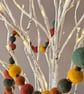 Needle - Felted Ball Garland in Autumn Colours - Image 4