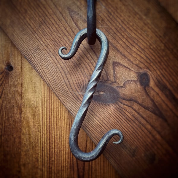 Hand Forged Fancy S Hook