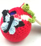Crochet Apple . Thank You For Giving Me Wingss - Image 1