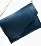 Navy Clutch with Detachable Chain