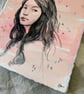 Faded Portrait Original Watercolour Illustration - Image 3