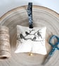 small fabric bird hanger