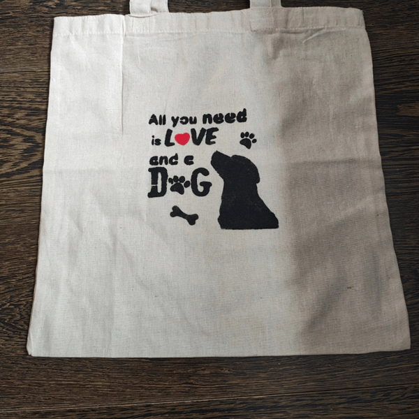 Hand painted tote bag 
