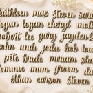 Personalised Wooden Wedding Place Names - Laser Cut Table Name Favours