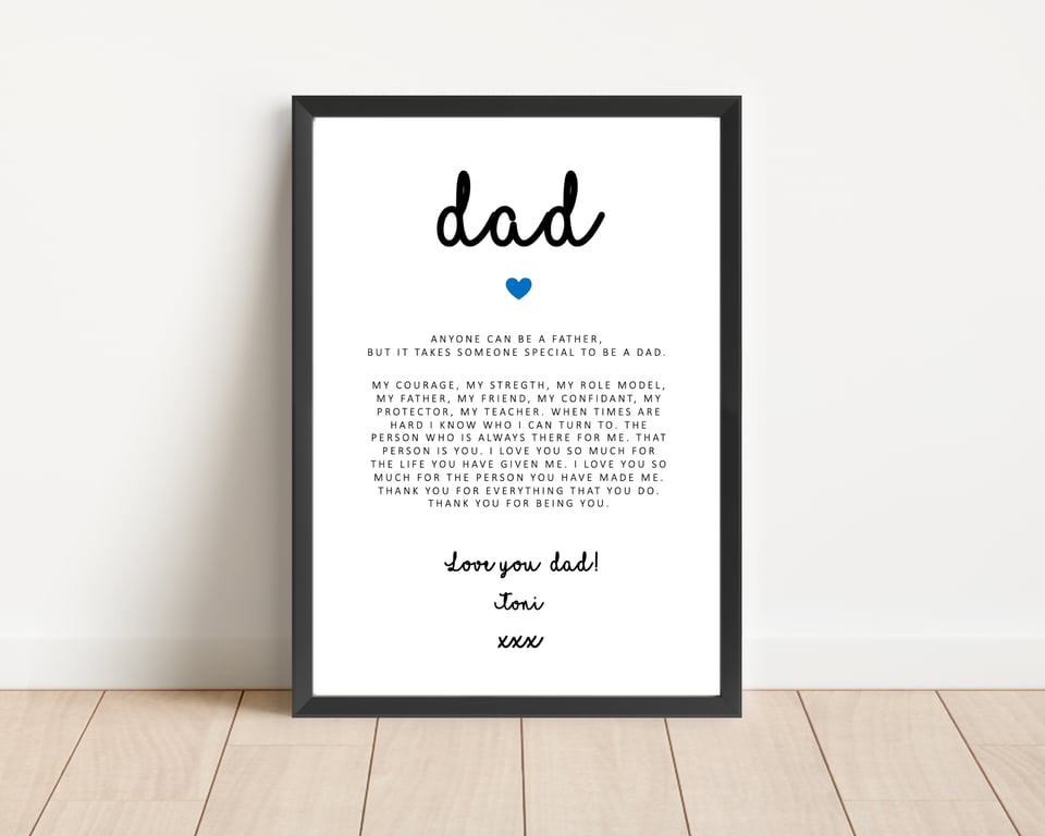 Personalised Dad Print