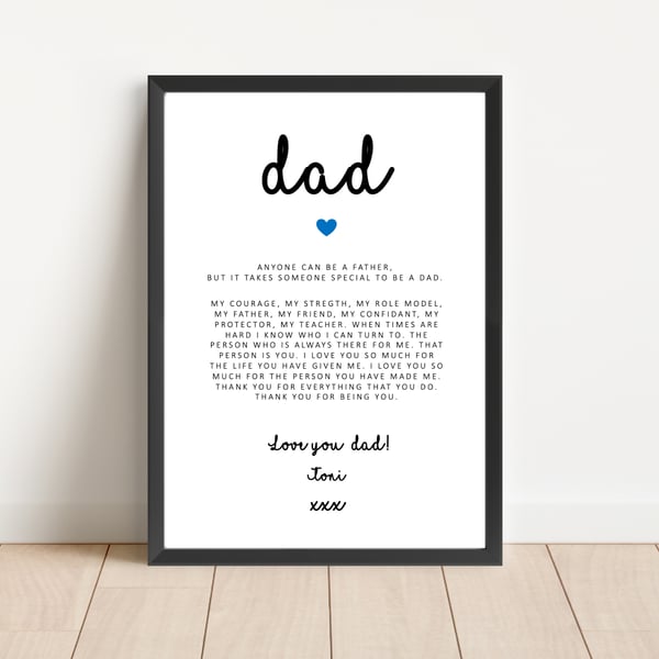 Personalised Dad Print