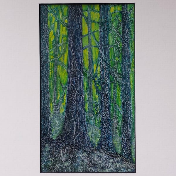 In the Forest, an original framed painting