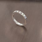  Sterling Silver 5 Gemstone Eternity Ring, PERSONALISED Urban Jewellery