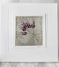 ECO PRINT EMBROIDERED CARD LAVENDER - Image 1