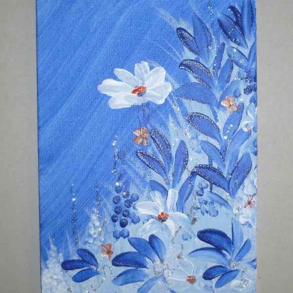 original art hand painted floral painting ( ref FA 432 D1 )