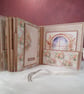 Vintage Handmade Scrapbook Album Holds 28 Photos. Floral & Lace Design - Image 9