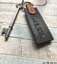 Leather and  Cowrie Shell Bead Keyring - Image 3