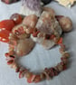 Procrastination reducing carnelian and sunstone bracelet