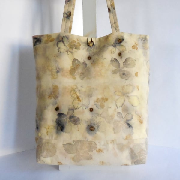 ECO BOTANICAL PRINTED CONVERTIBLE SHOPPER 