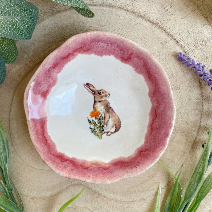 Rabbit Handmade Ceramic Dish