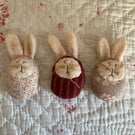 Easter bunnies set of three