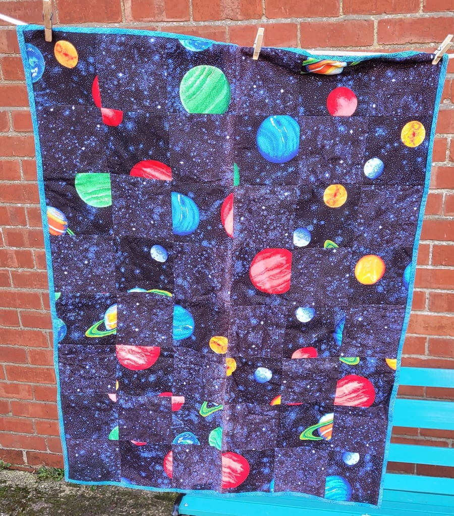 Homemade Solar System 100% cotton Quilt