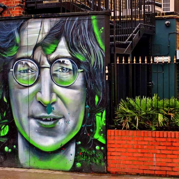 John Lennon Mural Street Art Camden Town 18"x12" Print