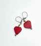 Red Heart Earrings  - Image 2