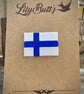 Finland Flag - Embroidered Iron On Patch - Image 4