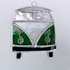 Stained Glass Camper Van Suncatcher - Green 