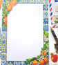 Letter Writing Paper - Mediterranean Tiles & Seville Oranges
