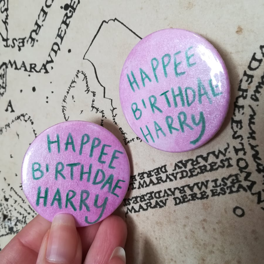 Happee Birthdae Badge