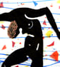 Handmade Fused Glass 'The Dancer' Picture - Image 4