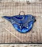 Bird hanging decoration. Stoneware pottery decorative bird 