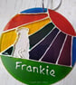 Pug Rainbow sunshine sun catcher decoration. Pet memorial  - Image 3