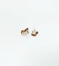 Rudolph Earrings, Reindeer Studs, Silver Plated or Sterling Silver Backs - Image 4