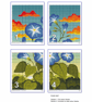 301 - Morning Glory Blue Flowers Sunrise Meadow Cross Stitch Pattern (PDF Chart) - Image 4