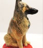 Ceramic Belgian tervuren shepherd sculpture  - Image 3
