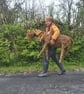 Horse, pony, woven willow. animal sculpture, custom order - Image 2