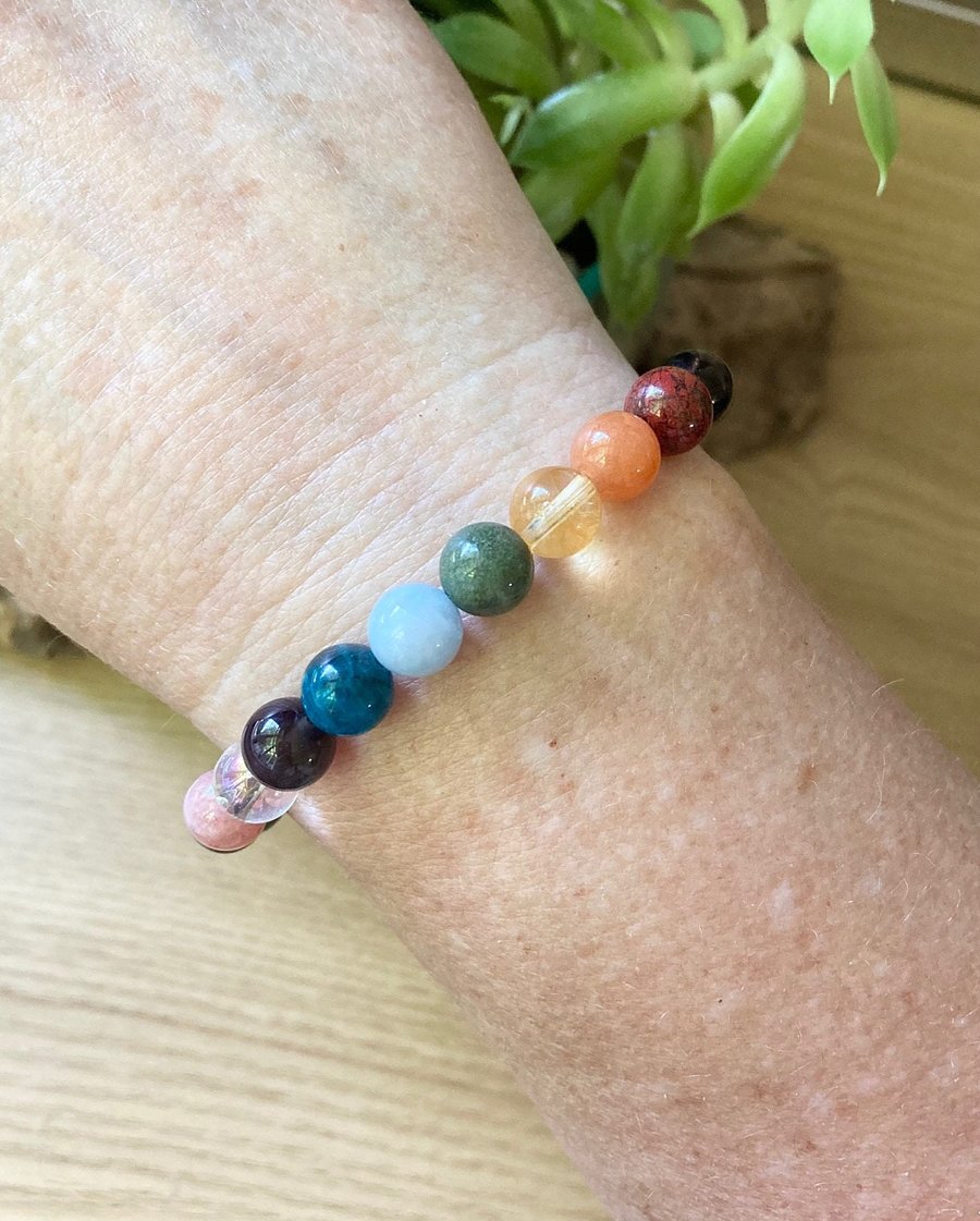 12 Chakra Gemstone Bracelet
