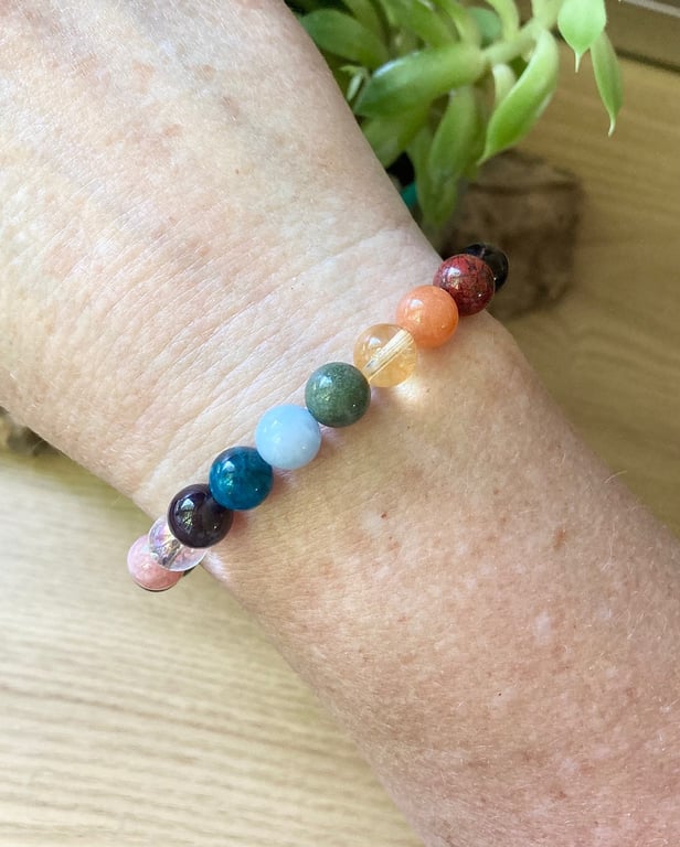 12 Chakra Gemstone Bracelet