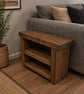 Rustic Solid Wood Side Unit - Handmade storage table - Living room coffee table  - Image 2