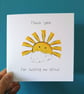 Thank you for helping me shine card, thank you card, thank you teacher, teacher  - Image 3