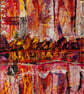 Abstract Acrylic Painting on Paper - Image 2