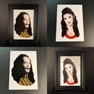 'Prince Vlad & Mina' Bram Stokers Dracula Set of 2 A5 Art Prints 