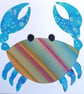 Multicoloured batik 'Crab' fabric picture - 6x6'' inc mount by CrossParkCrafts - Image 7