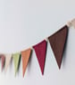 Earth Tones Felt Bunting - Boho Woodland Wall Hanging Decor - Image 9