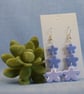 Trio Flower Drop Earrings - Image 7