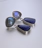 Labradorite and Lapis Lazuli earrings - Image 2