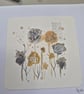Original abstract watercolour greeting card  - Image 2
