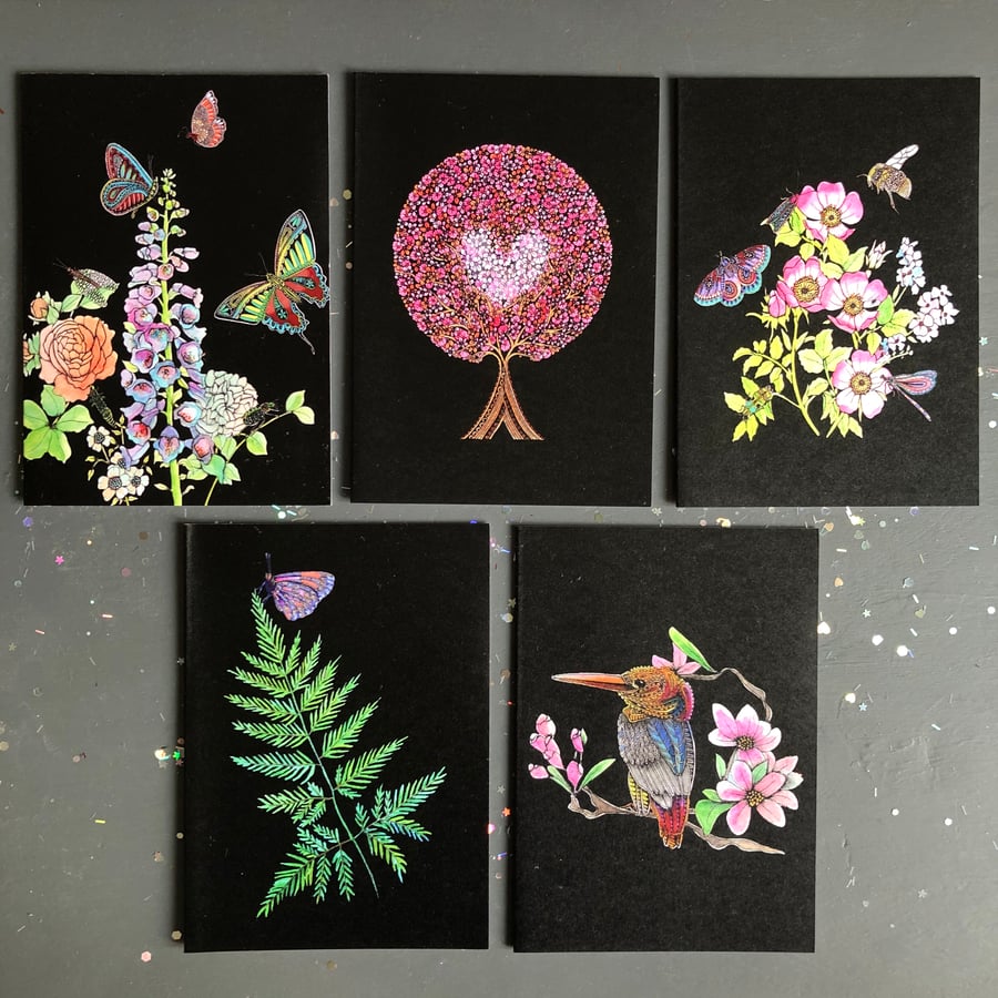 SALE! Set of 5 cards