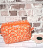 FLOWERED QUILTED BOXY BAG WITH OUTSIDE LACY ZIPPER - Image 3