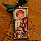 Unique retro glass Christmas decoration 
