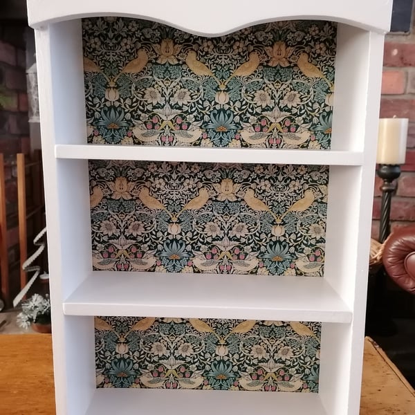 Large Wooden Shelf Storage Unit Freestanding or Wall Made Using William Morris S