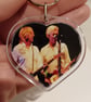 Status Quo Rick Parfitt and Andy Bown Musicians Photography Heart Shaped Keyring